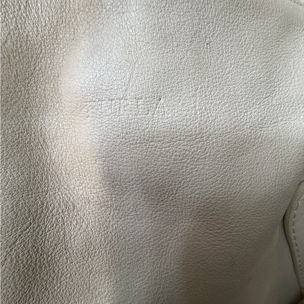 Furla Ivory Shoulder Bag with Gold Accents - Picture 13 of 15